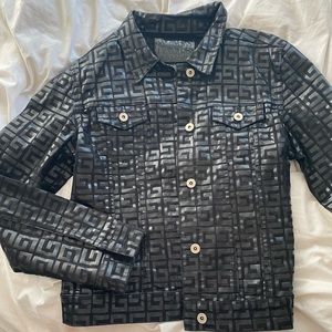 Guess Gucci matching leather denim set